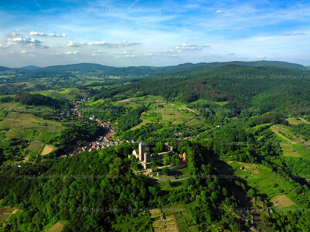 2598028 | Blick über die Starkenburg auf den Odenwald
