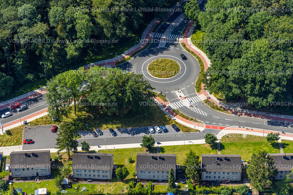 Hamm240706014 | Luftbild, Kreisverkehr Hammer Straße und Bülowstraße, nahe Autohaus Potthoff, Bockum-Hövel, Hamm, Ruhrgebiet, Nordrhein-Westfalen, Deutschland
