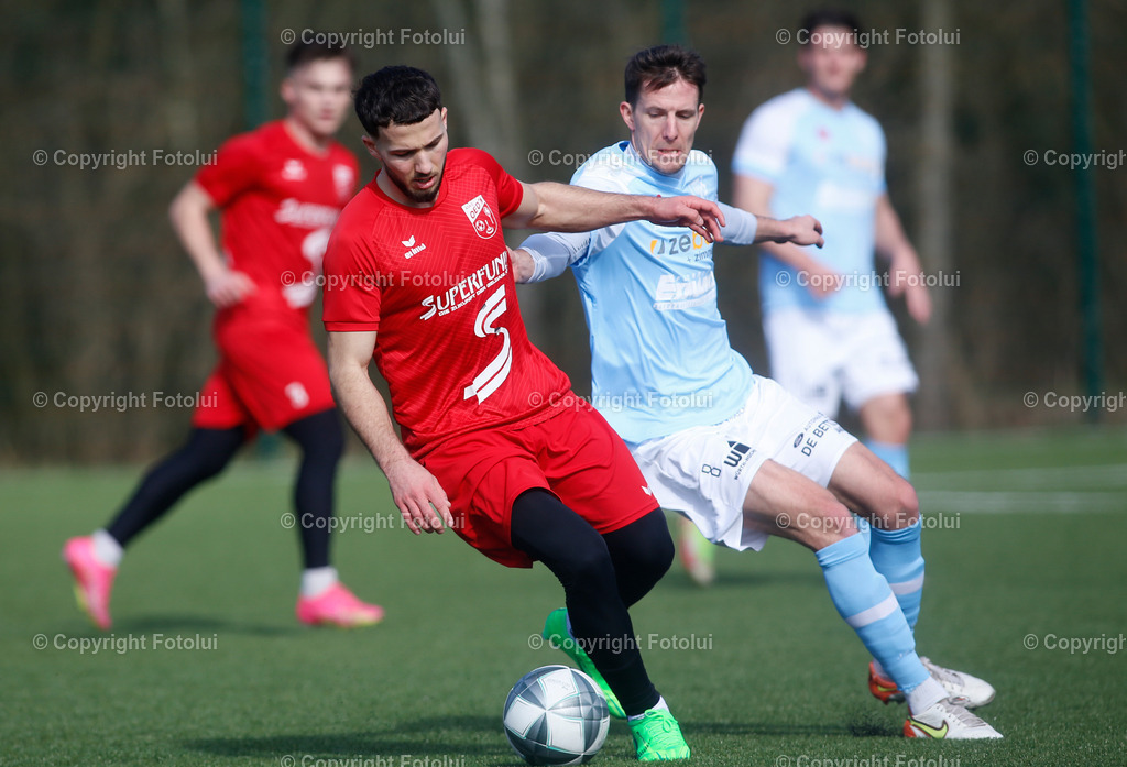 A_LUI_24022024_12 | SPORT,FUSSBALL,TESTSPIEL ASKOE OEDT-SV ZEBAU BAD ISCHL 24.02.2024 IM BILD: ALBIN MUHAREMI (OEDT1B)- PATRICK AMBROSCH (BADISCHL) FOTO:FOTOLUI