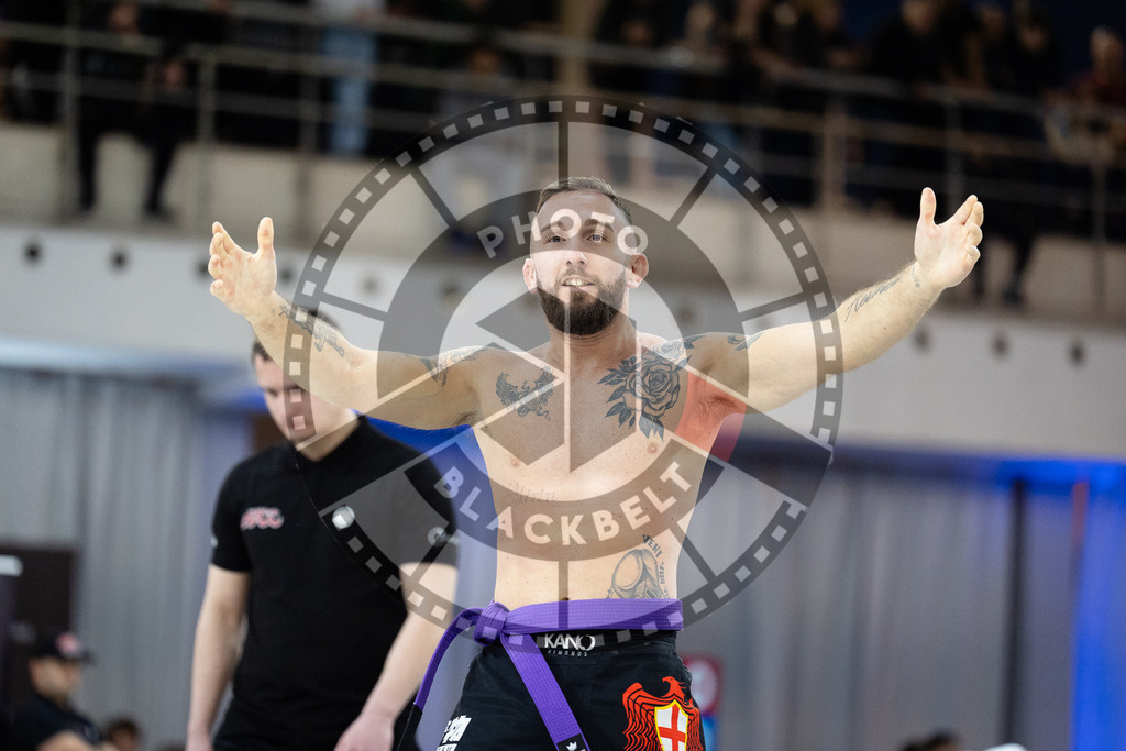 20260214PBB2046 | Fighters compete during the ADCC European Trials  competition day 1 in Belgrade, Serbia, on February 14, 2026.