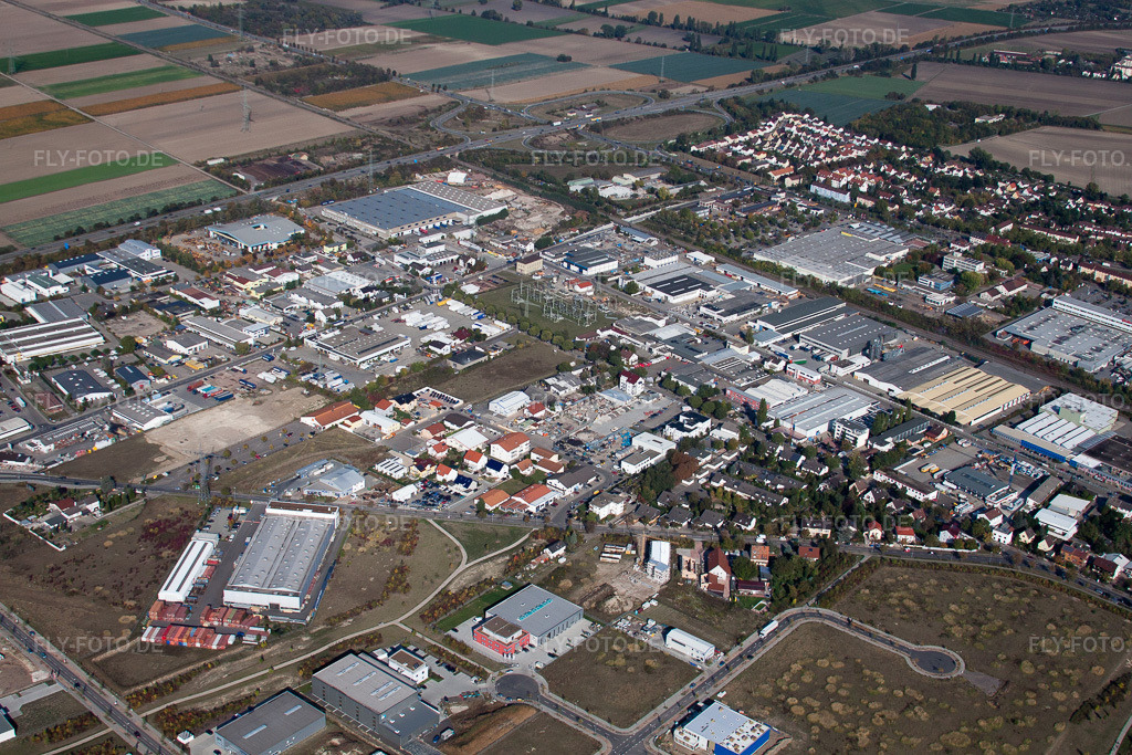 Luftbild: Industriegebiet N in Frankenthal im Bundesland Rheinland-Pfalz in Deutschland. Foto: IMG_21904.jpg vom 09.10.2009 durch Werner Riehm/FLY-FOTO.de