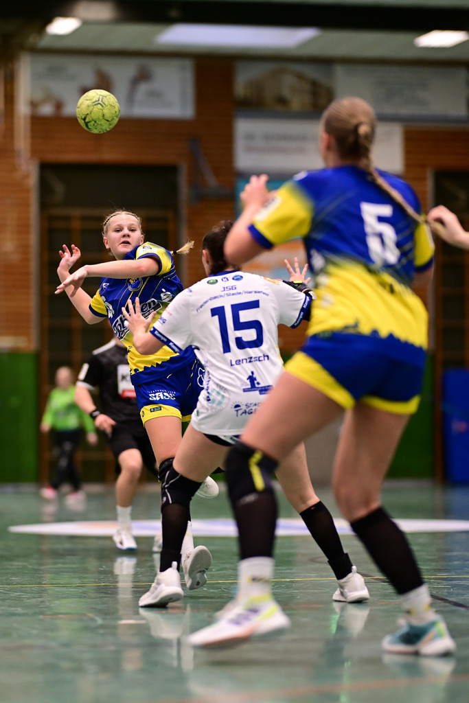 Handball I Juniorinnen I Saison 2025-2026 I JBLH wA I 5. Spieltag I Buxtehuder SV - JSG Fredenbeck-Stade-Harsefeld | Der Sportfotograf. - Realisiert mit Pictrs.com