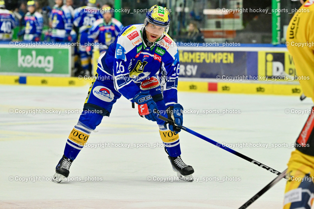 EC IDM WÄRMEPUMPEN VSV vs. Vienna Capitals | #26 Guus van Nes EC VSV, EC IDM WÄRMEPUMPEN VSV vs. Vienna Capitals, EC IDM WÄRMEPUMPEN VSV vs. Vienna Capitals am 16.11.2025 in Villach (Stadthalle Villach), Austria, (Photo by Bernd Stefan)