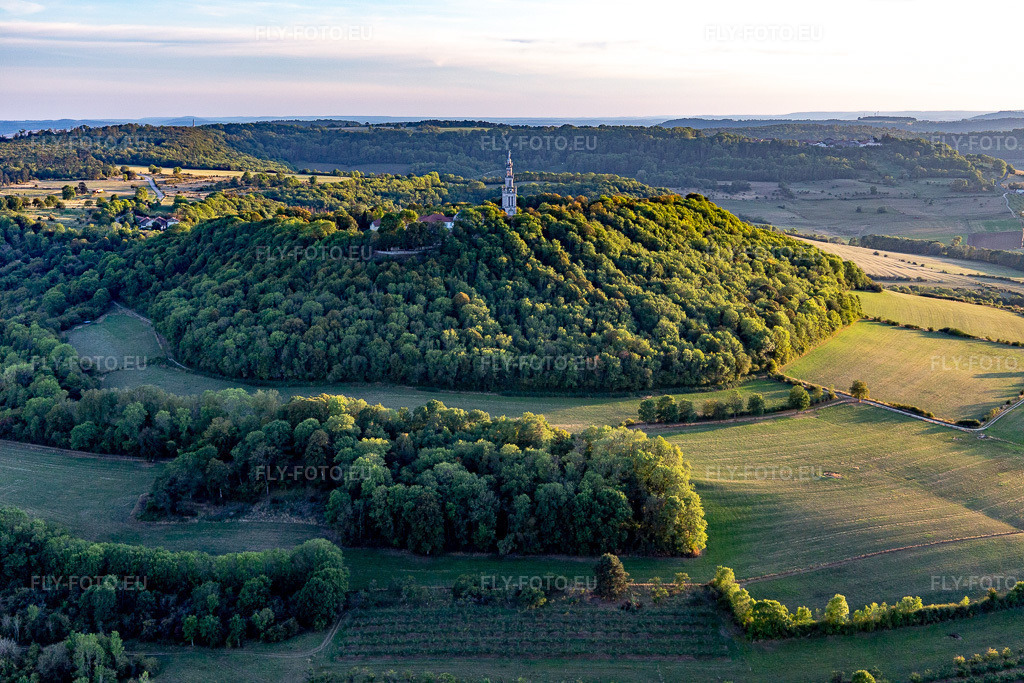 Vue aérienne: Basilique de Sion à Saxon-Sion dans le département Meurthe et Moselle, France. Photo: IMG_117941.jpg prise le 14/09/2019 par Werner Riehm/FLY-FOTO.eu – Résolution de l'original: 5472 x 3648 px