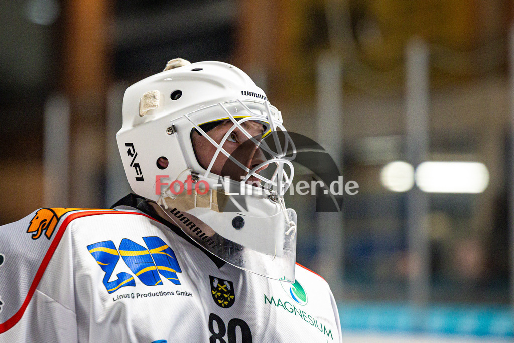 EHC Königsbrunn PINGUINE gegen TSV Peißenberg MINERS | Eishockey Bayernliga Herren Playoffs Viertelfinale 2024/25 - Spiel 1 von 7, EHC Königsbrunn PINGUINE gegen TSV Peißenberg MINERS, 20250207,Xaver NAGEL (MINERS Goali 80) Portrait,2025-02-07 in Peißenberg (Eisstadion Peißenberg)Xaver NAGEL (MINERS Goali 80)Copyright: WolfgangxLindner foto-lindner.de