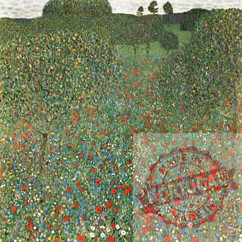 Gustav Klimt's Mohnfeld (1907) famous painting. Original from Wikimedia Commons. Digitally enhanced by rawpixel. | Gustav Klimt's Mohnfeld (1907) famous painting. Original from Wikimedia Commons. Digitally enhanced by rawpixel. - Realized with Pictrs.com