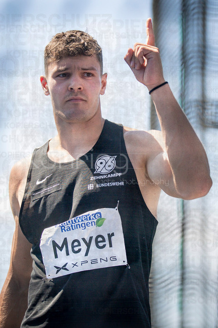 Multisport Event; Ratingen, 28.06.2026 | RATINGEN, GERMANY - JUNE 28, 2026 : Marcel Meyer (GER / Germany) reacts during the decathlon’s discus throw of the Multisport Event at Stadion Ratingen on June 28, 2026 in Ratingen, Germany.