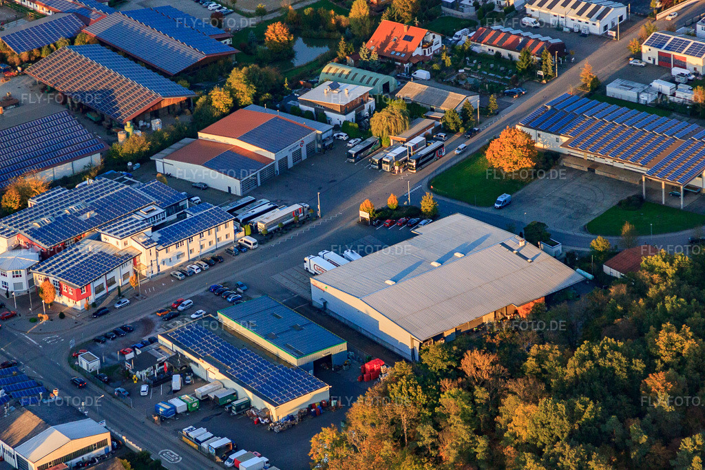 Luftbild: Industriegebiet Am Gäxwald mit Arnulf Weiller GmbH in Herxheim bei Landau im Bundesland Rheinland-Pfalz in Deutschland. Foto: IMG_60727.jpg vom 24.10.2013 durch Werner Riehm/FLY-FOTO.deArnulf Weiller GmbH