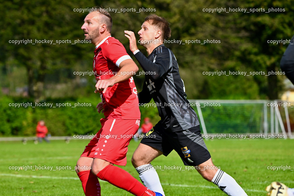 SV Rothentuhurn vs. URC Thal Assling | #20 Andreas Allmayer SV Rothenthurn, #17 Maximilian Ortner URC Thal Assling, SV Rothentuhurn vs. URC Thal Assling, SV Rothentuhurn vs. URC Thal Assling am 15.09.2024 in Rothenthurn (Sportplatz Rothenthurn), Austria, (Photo by Bernd Stefan)