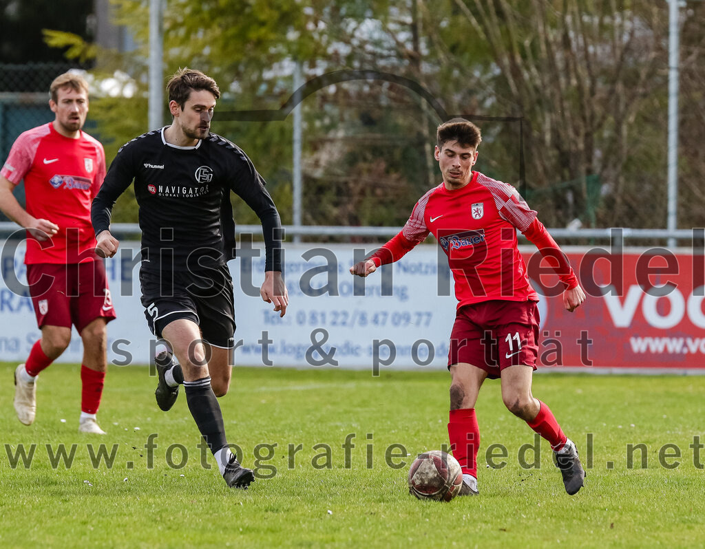 2024-02-24_035_FC_Schwaig_gegen_TSV_1880_Wasserburg | Oberding, Deutschland, 24.02.2024:
Fußball, 2. Runde Qualifikation TOTO-Pokal 2023 / 2024, 1. Spieltag, FC Schwaig gegen TSV 1880 Wasserburg, Endergebnis: 2:3

Mario Simak (FC Schwaig, #5), Leon Simeth (TSV 1880 Wasserburg, #11)

Foto: Christian Riedel / fotografie-riedel.net