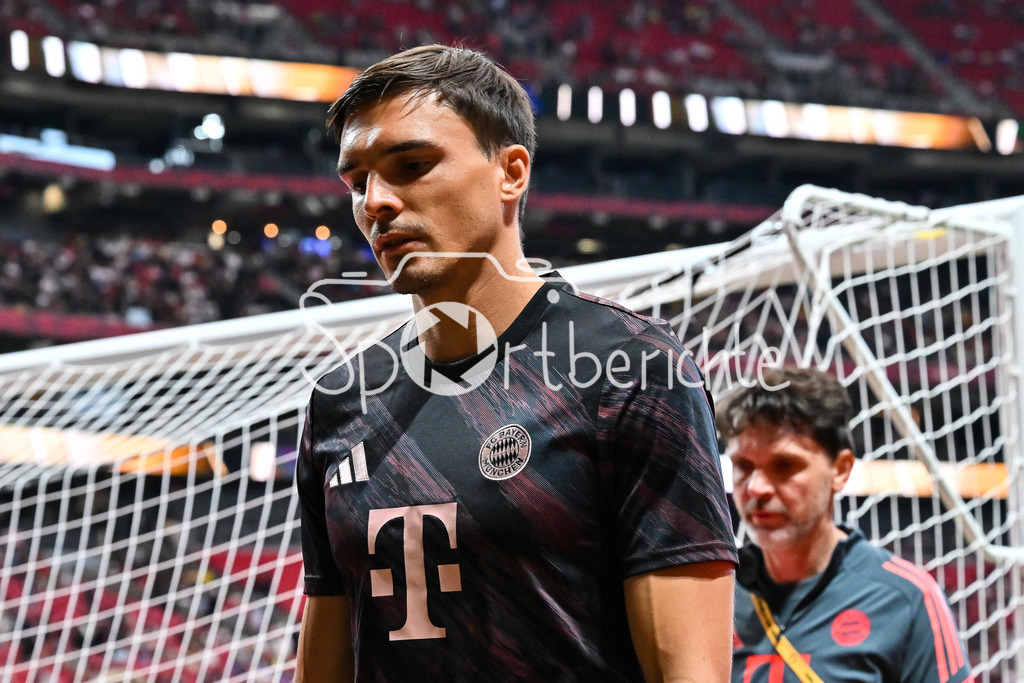 Paris Saint Germain - FC Bayern München | im Bild Joao PALHINHA (FC Bayern Muenchen 16) nach dem warmup vor der Partie / Einzelfoto / Freisteller / FIFA Club World Cup: Paris Saint Germain - FC Bayern Muenchen, Mercedes Benz Stadium am 05.07.2025 / NOT FOR SALE IN USA
