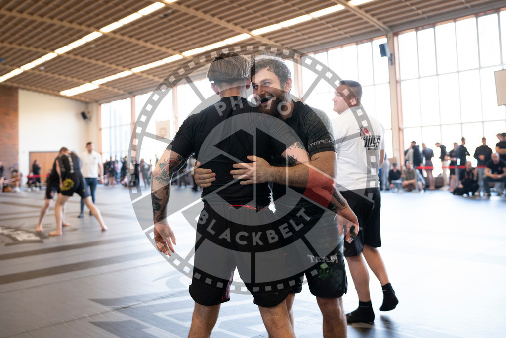 20240309PBB5338 | Fighters compete during the International Luta Livre (ILLCS) Spring Championship in Hannover, Germany, on March 9, 2024.