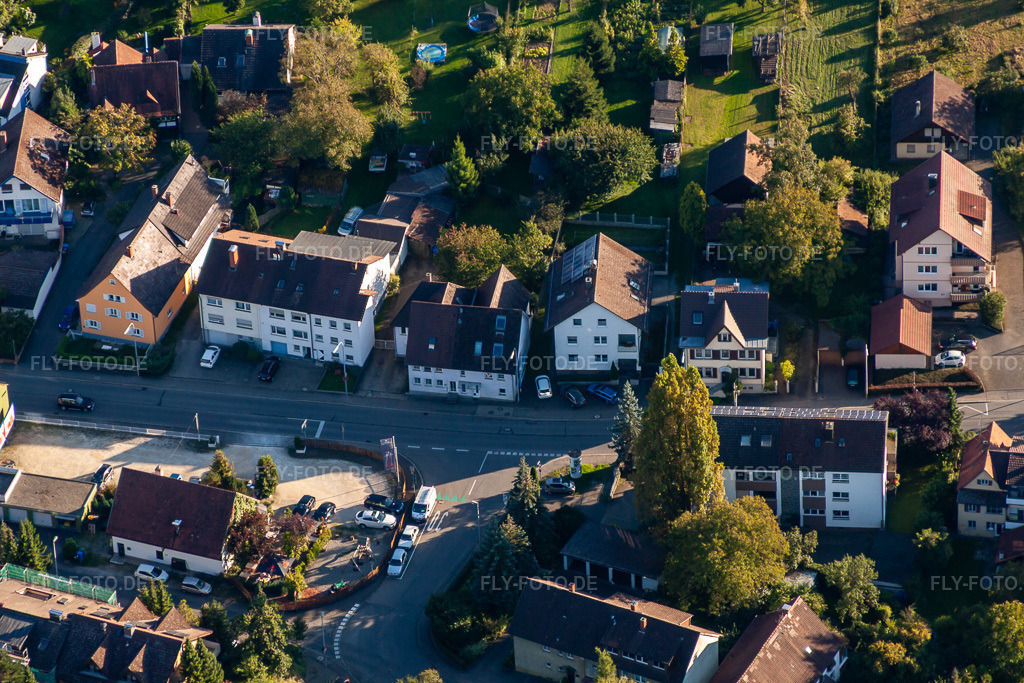 Luftbild: Radofzeller Straße im Ortsteil Wollmatingen in Konstanz im Bundesland Baden-Württemberg in Deutschland. Foto: IMG_71637.jpg vom 30.08.2014 durch Werner Riehm/FLY-FOTO.de