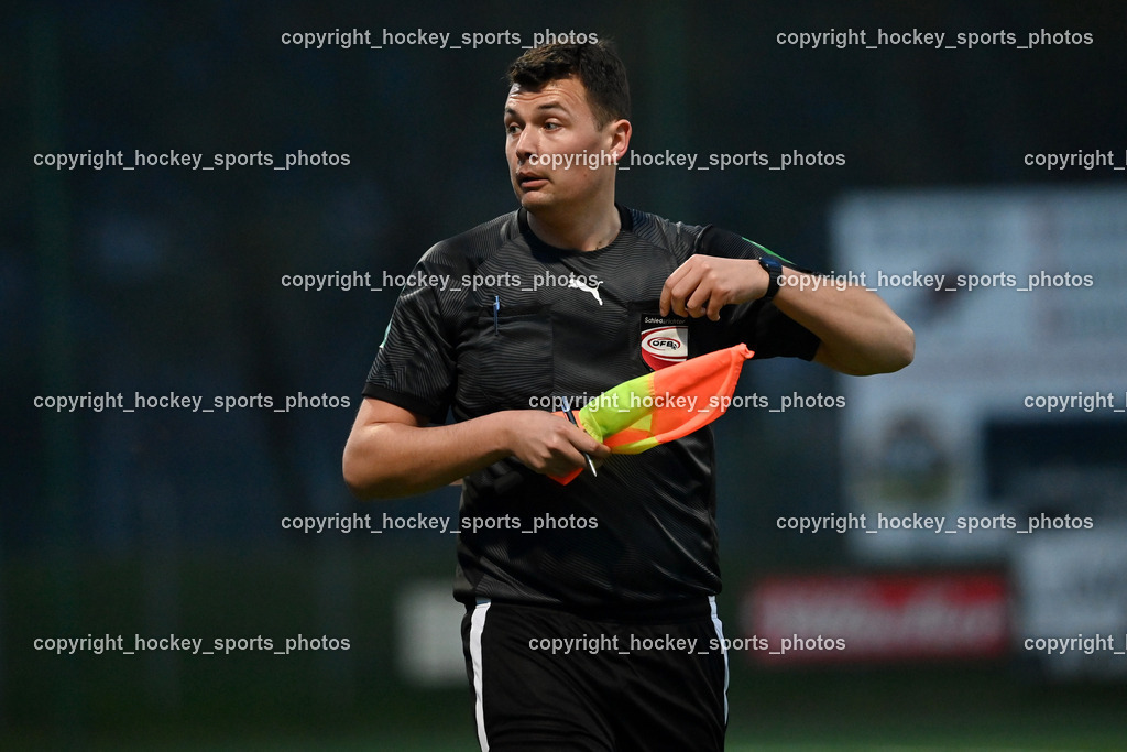 SV Spittal vs. VST Völkermarkt 5.4.2024 | Hrvacic Nedim Referee, SV Spittal vs. VST Völkermarkt 5.4.2024, SV Spittal vs. VST Völkermarkt am 05.04.2024 in Spittal an der Drau (Goldeck Stadion), Austria, (Photo by Bernd Stefan)