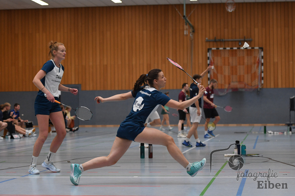 Badminton TV Metjendorf | Frauen Doppel, Wiebke Schwetje und Kira Veldmann; Badminton TV Metjendorf am 26.10.2025 in Metjendorf (Sporthalle Auf dem Kamp); Photo: Philip Eiben 2025 - Realisiert mit Pictrs.com