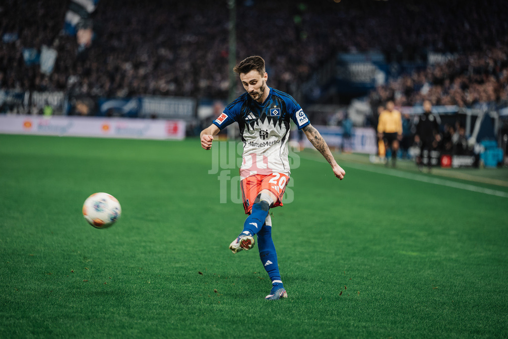 Fußball | Männer | Saison 2025/2026  | Fußball-Bundesliga | 16. Spieltag | FC St. Pauli vs. RB Leipzig | 27.01.2026 | Fabio Daniel Ferreira Vieira (#20, HSV)