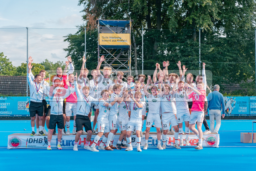 HK_20230716_902551 | Euro Hockey WU18 Siegerehrungen Championship Girls &amp; Boys am 16.7.2023 CHTC , Krefeld ,