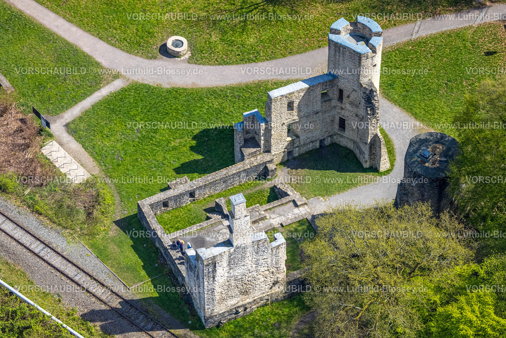 Witten260401740 | Luftbild, Burgruine Hardenstein, Vormholz, Witten, Ruhrgebiet, Nordrhein-Westfalen, Deutschland