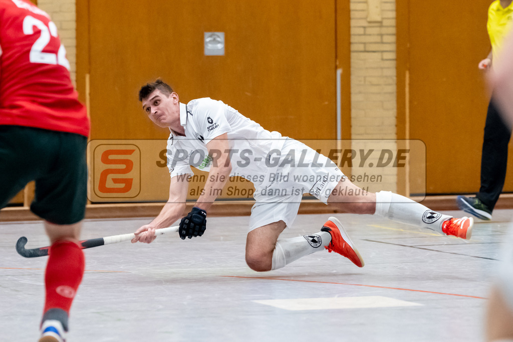 SFE_20230115_0189 | 1. Bundesliga Hockey Herren Schwarz-Weiss Neuss - Crefelder HTC am 15.01.2023 in  (Sporthalle Jahnerstrasse), Photo: Stephan Fehrmann 2022 (Sports-Gallery)