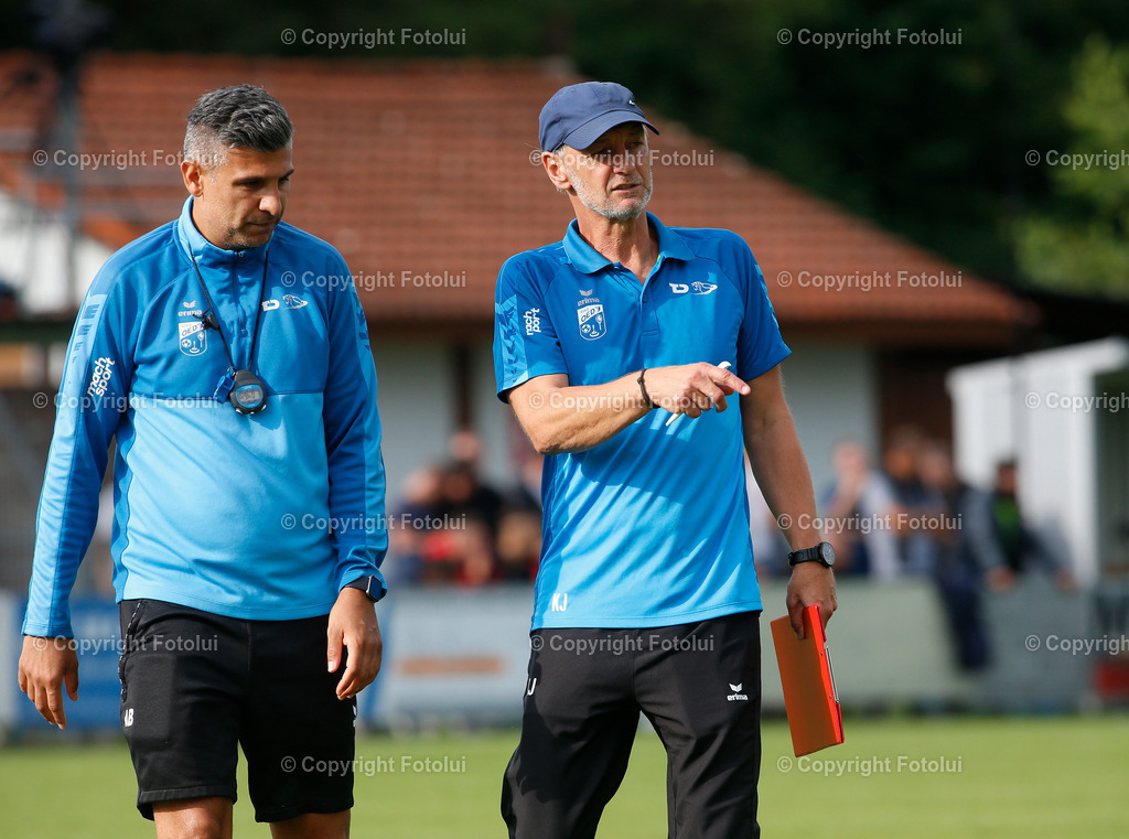 A_LUI_26072025_31 | SPORT,FUSSBALL,UNIQA OEFB CUP 1.RUNDE   26.07.2025 ASKOE OEDT-AUSTRIA SALZBURG IM BILD: CO-TRAINER ADIS BESIC UND TRAINER JOHANN KLEER  (BEIDE OEDT)  FOTO:FOTOLUI