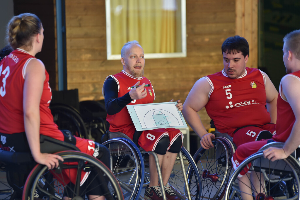 2024-10-26-0163 | RSKV Tuebingen vs. Hannover United 2, Rollstuhlbasketball, 2. Bundesliga Sued, 3. Spieltag, Saison 2024/2025, 26.10.2024, Foto: Ralph Kunze - Realisiert mit Pictrs.com