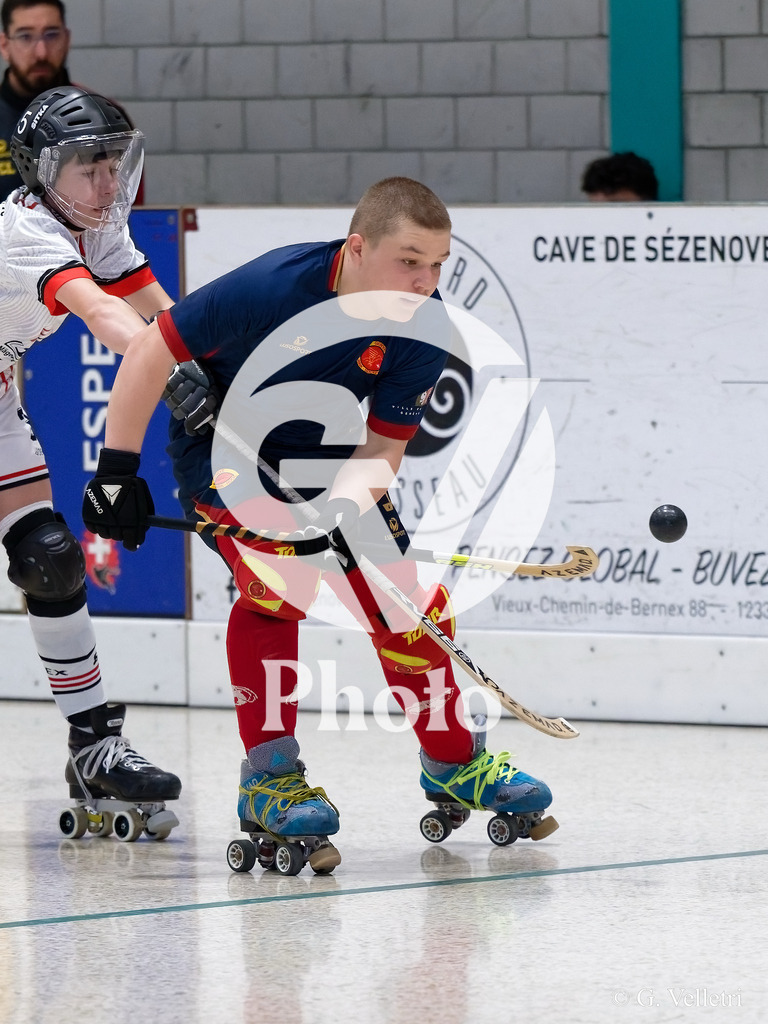 U17  - SC Thunerstern  v Geneve RHC A  |  during the U17  match between SC Thunerstern  and Geneve RHC A  at Centre sportif de la queue d'arve in Geneve, Switzerland