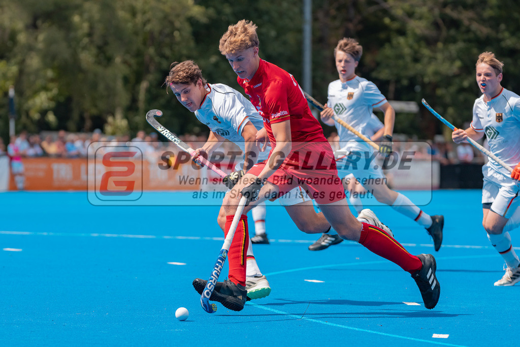 HK_20230716_102873 | Euro Hockey MU18 Boys Finale Belgium vs Germany Championship Girls &amp; Boys am 16.7.2023 CHTC , Krefeld ,