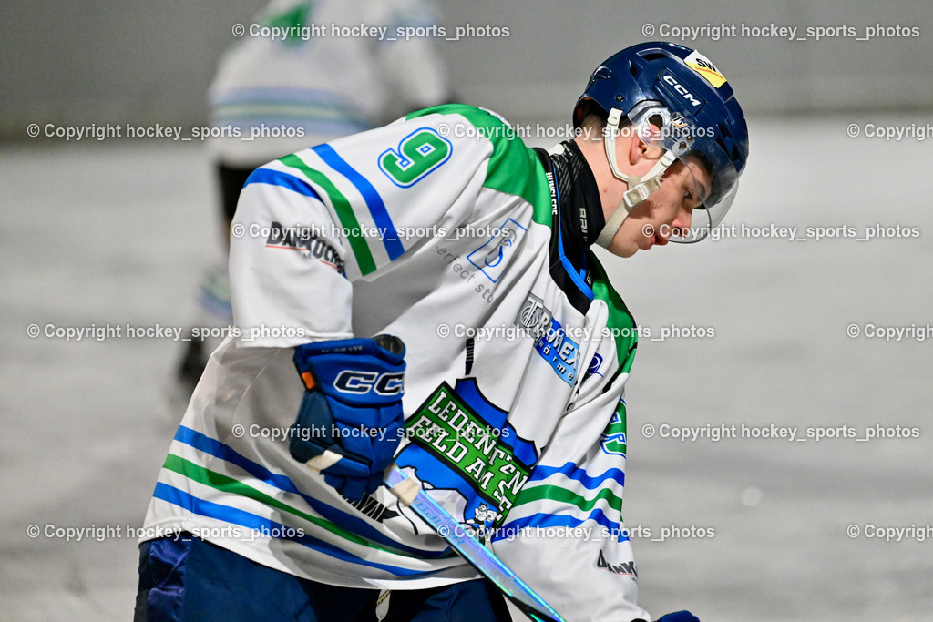 EC Tigers Paternion vs. EC Feld am See Ledenitzen | #9 Erlacher Gabriel Feld am See Ledenitzen, EC Tigers Paternion vs. EC Feld am See Ledenitzen, EC Tigers Paternion vs. EC Feld am See Ledenitzen am 19.01.2025 in Villach (Eisplatz Paternion), Austria, (Photo by Bernd Stefan)