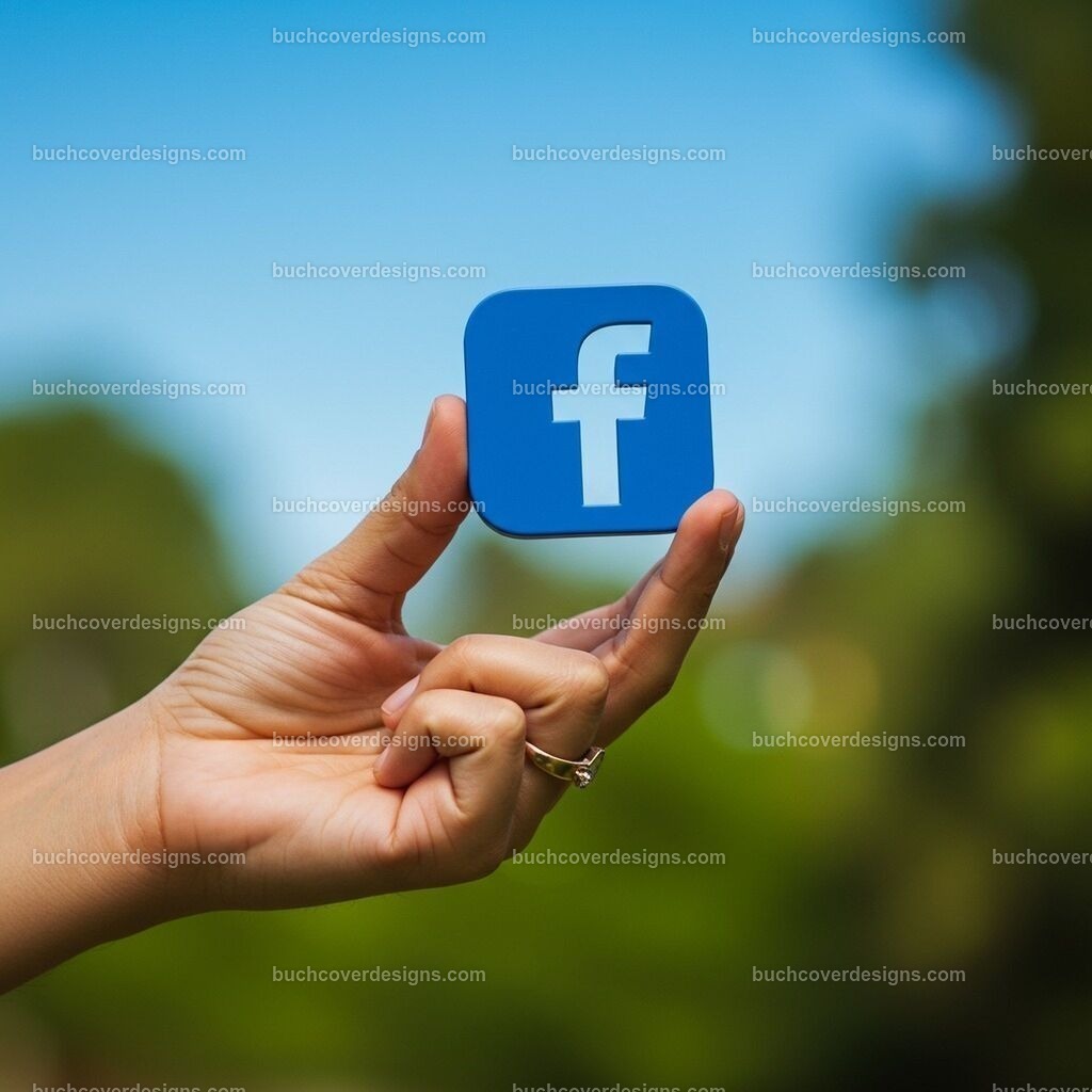 Facebook Logo in Hand | Entdecken Sie kreative Buch Cover Designs für Self-Publishing-Autoren und Verlage! Unsere maßgeschneiderten Designs ziehen Leser an und bringen Ihre Geschichten visuell zum Leben. Lassen Sie uns Ihr perfektes Cover gestalten!