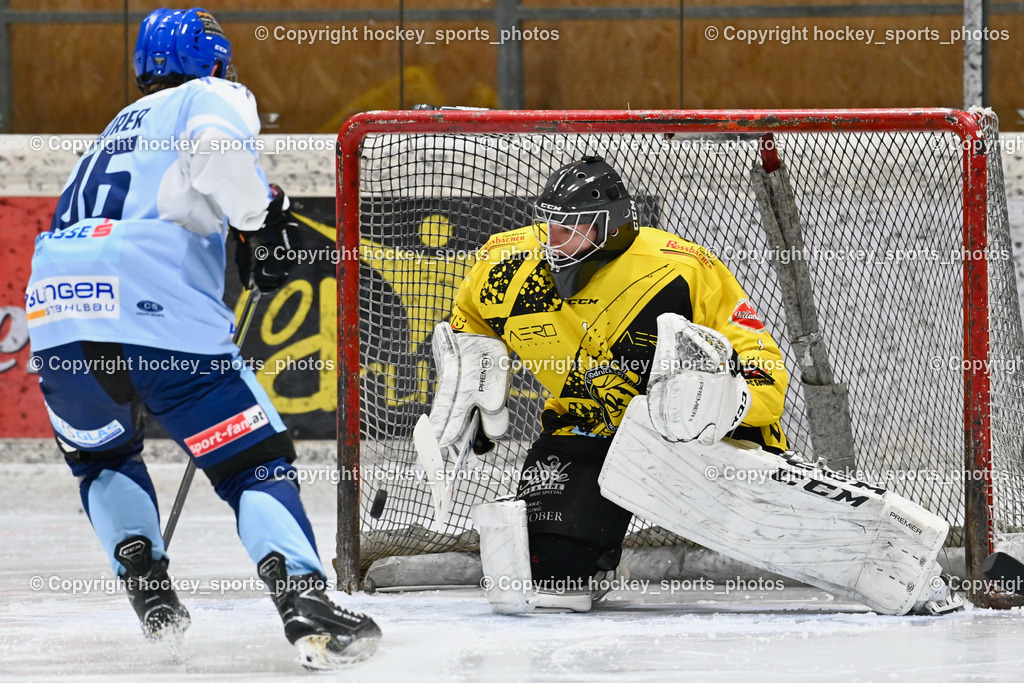 EC Spittal Hornets vs. ESC Steindorf 7.12.2022 | #1 Zauchner Rene, #46 Maurer Julian