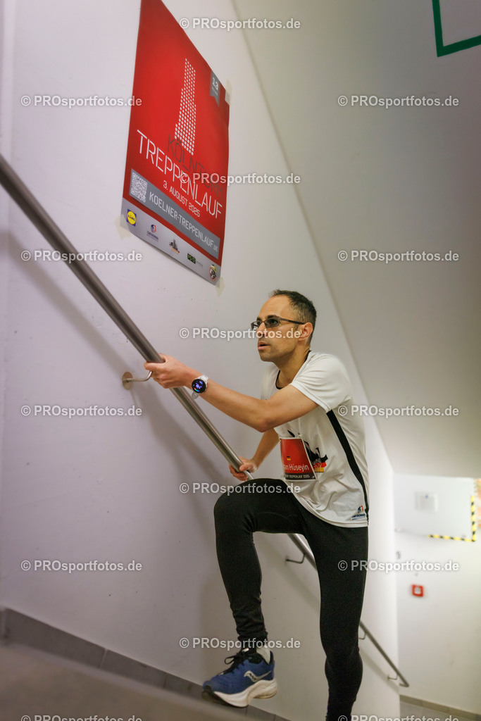 KölnTurm Treppenlauf; Köln, 03.08.2025 | Impressionen vom KölnTurm Treppenlauf am 03.08.2025 in Köln (Nordrhein-Westfalen). 