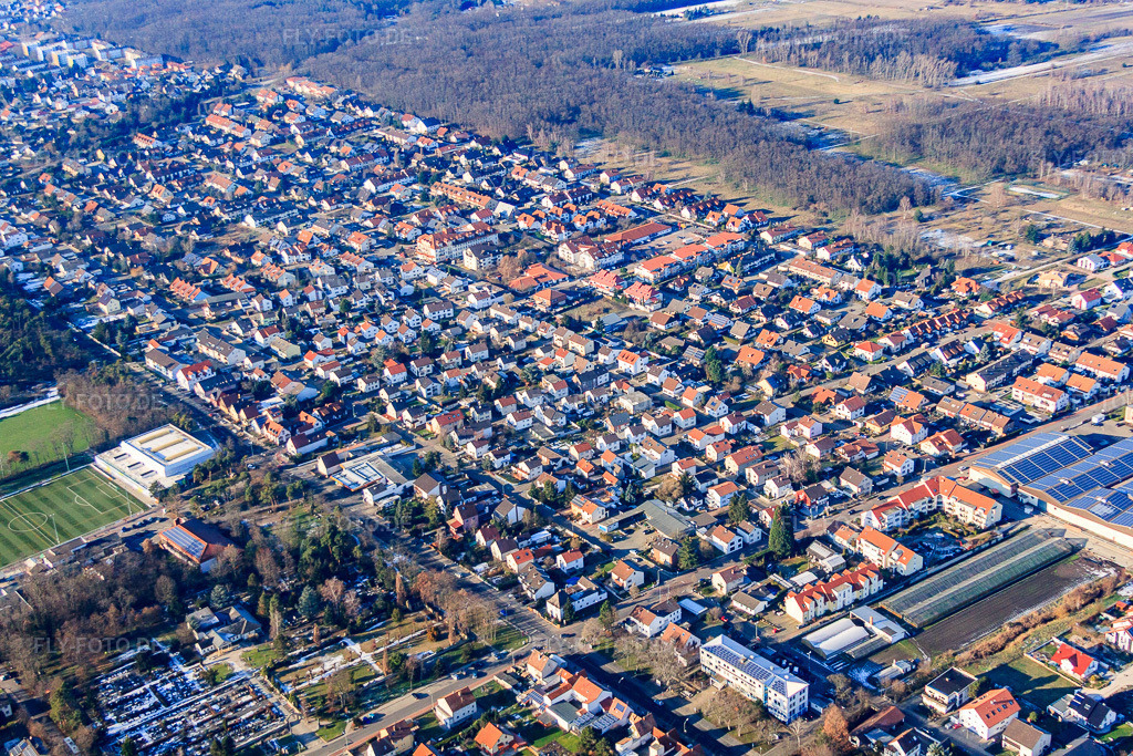 Luftbild: Sohlstr in Maxdorf im Bundesland Rheinland-Pfalz in Deutschland. Foto: IMG_54983.jpg vom 12.12.2012 durch Werner Riehm/FLY-FOTO.de