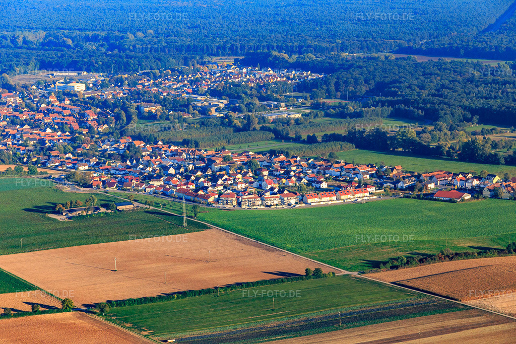 Luftbild: Am Höhenweg in Kandel im Bundesland Rheinland-Pfalz in Deutschland. Foto: IMG_095331.jpg vom 16.10.2016 durch Werner Riehm/FLY-FOTO.de