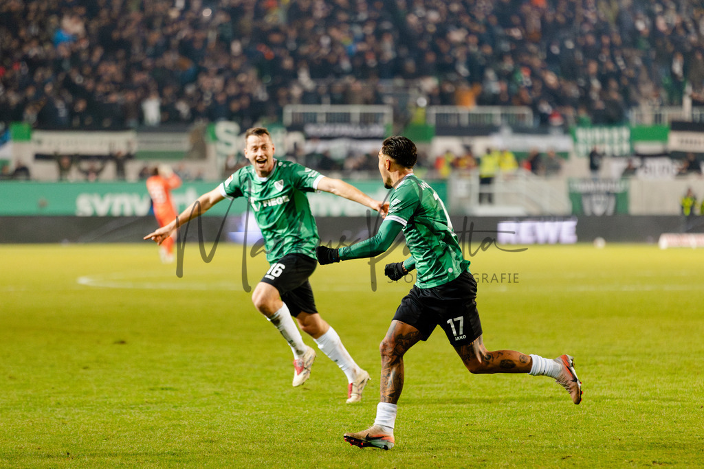 2. Bundesliga, Saison 2025/26, 15. Spieltag: SC Preußen Münster - Hannover 96 | Münster, 05.12.2025: 2. Bundesliga, 15. Spieltag, SC Preußen Münster gegen Hannover 96 im LVM-Preußenstadion in Münster. Foto: sportfotografie.ms | Markus Paletta - Realisiert mit Pictrs.com