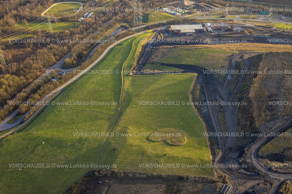 Herne240104173 | Luftbild, Zentraldeponie Baustelle Emscherbruch Im Eichkamp, Resser Mark, Gelsenkirchen, Ruhrgebiet, Nordrhein-Westfalen, Deutschland