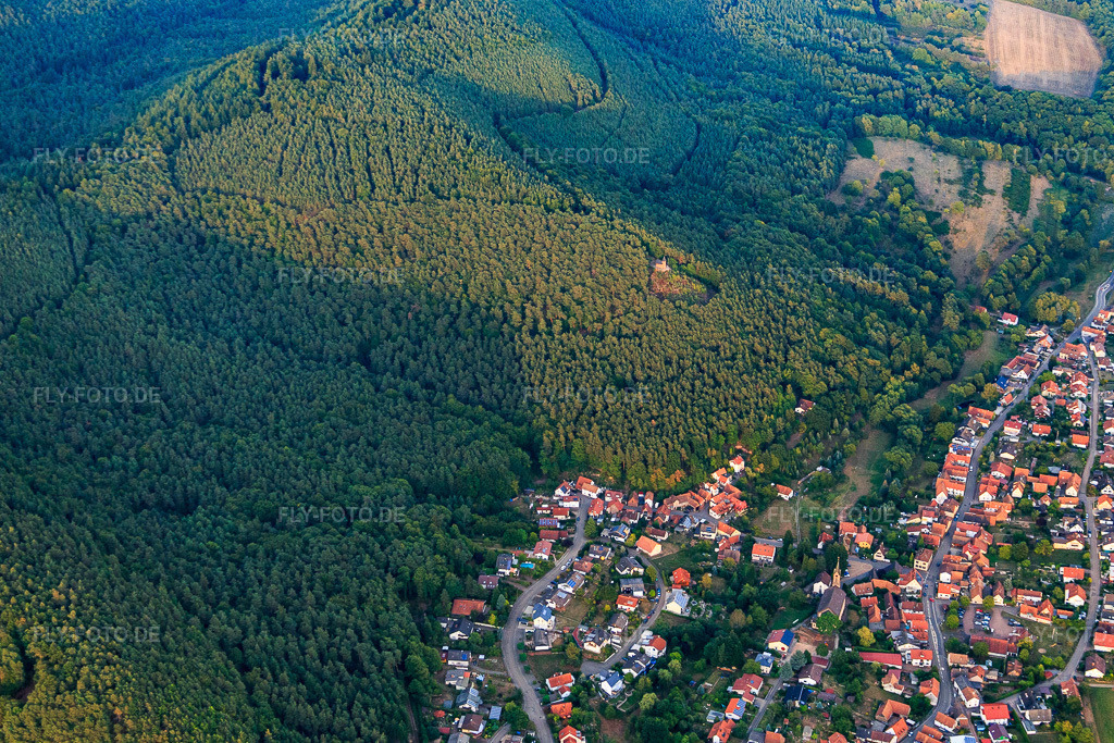 Luftbild: Am Kirchberg und Friedenskapelle in Birkenhördt im Bundesland Rheinland-Pfalz in Deutschland. Foto: IMG_084204.jpg vom 29.08.2015 durch Werner Riehm/FLY-FOTO.de