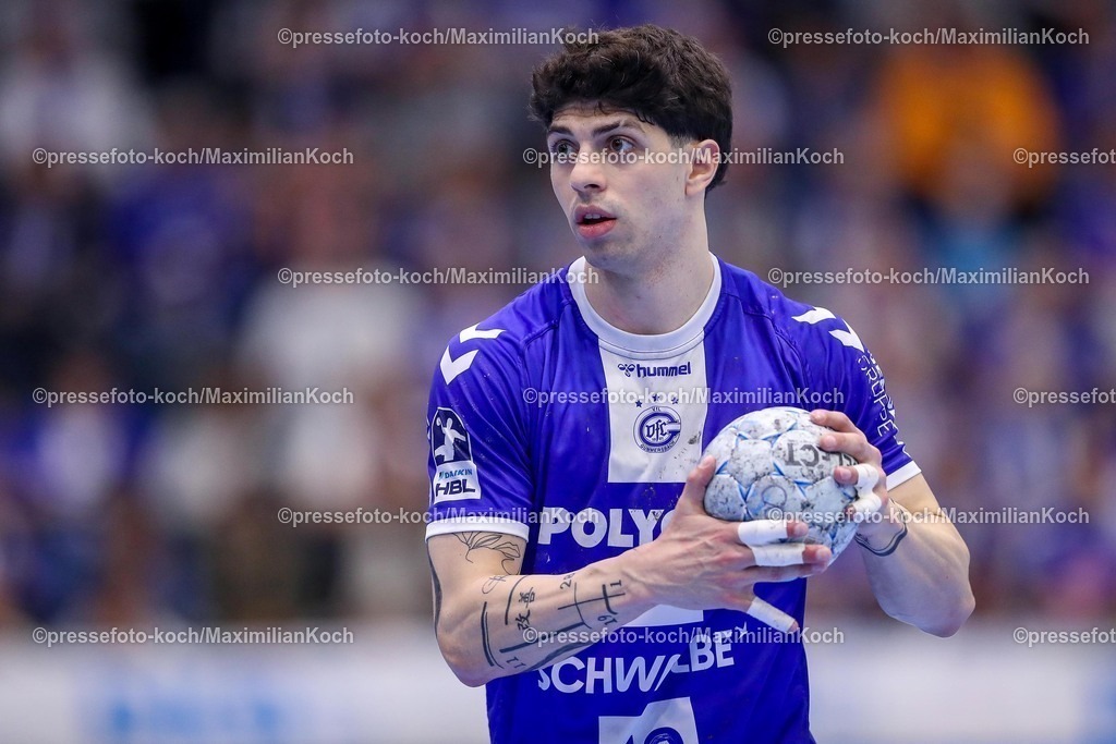 Gum25042501079 | 25.04.2025, Handball, HBL, VfL Gummersbach - 1. VfL Potsdam, Schwalbe-Arena: Giorgi Tskhovrebadze (GUM #19) 