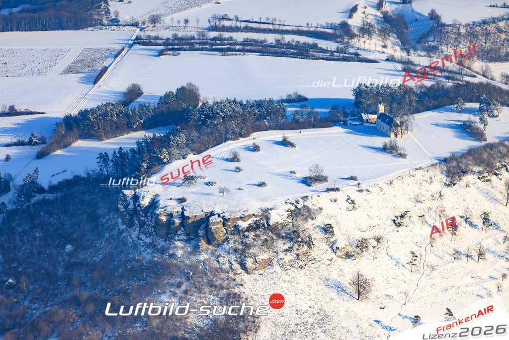 Die Luftaufnahme Staffelberg - Bad Staffelstein wurde vom UL-Flugzeug (keine Drohne) aus fotografiert.Hohe Druck- Auflösung-die Geschenkidee!