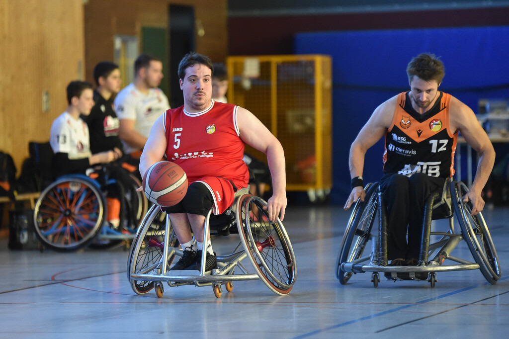 2024-10-26-0103 | RSKV Tuebingen vs. Hannover United 2, Rollstuhlbasketball, 2. Bundesliga Sued, 3. Spieltag, Saison 2024/2025, 26.10.2024, Foto: Ralph Kunze - Realisiert mit Pictrs.com