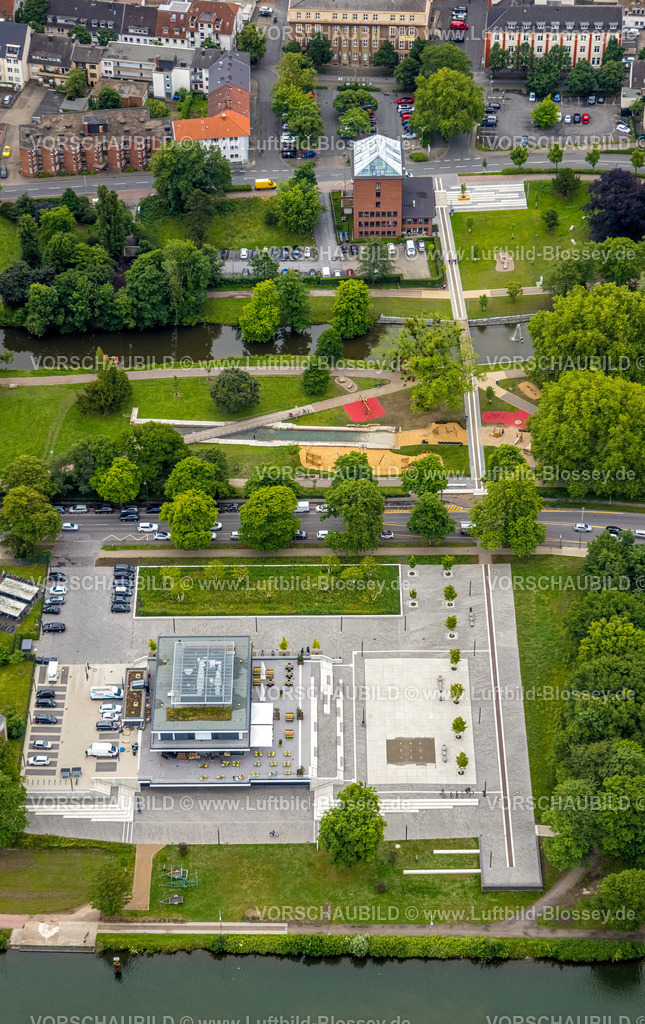 Hamm220604226 | Luftbild, Neues Wassersportzentrum und Nordringpark, Mitte, Hamm, Ruhrgebiet, Nordrhein-Westfalen, Deutschland