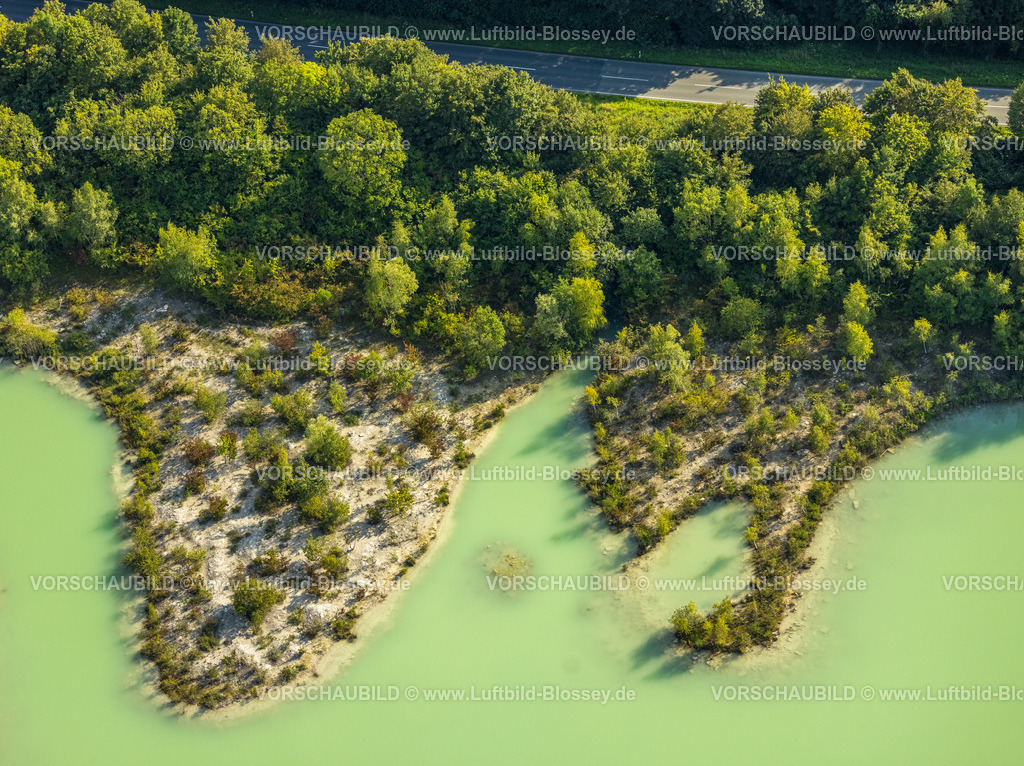 Beckum230804927 | Luftbild, Strand am Dyckerhoffsee - Blaue Lagune, Beckum, Münsterland, Nordrhein-Westfalen, Deutschland
