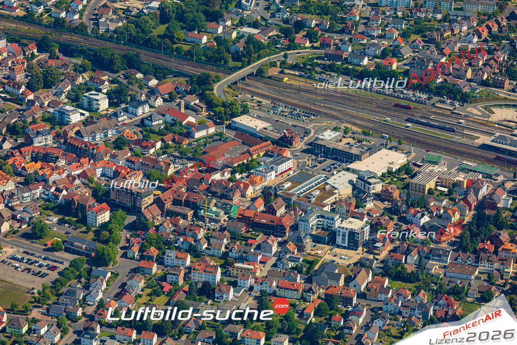 Stadt Bebra von Oben- Die Luftaufnahme wurde 2025 vom UL-Flugzeug heraus erstellt ( keine Drohnenaufnahme ) - Hochauflösende Luftaufnahme - für Wandbilder und großformatige Ausdrucke geeignet. Das besondere Geschenk!Hier alle&nbsp;Infos zur Lizenzierung der LuftaufnahmeWir fliegen auch dieses Jahr wieder in Ihre Region um Luftbilder zu erstellen.- Luftbild anfragen