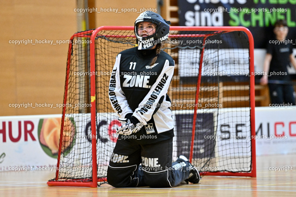 VSV Unihockey Damen vs. FCB München | #1 Hannah Maria Kofler VSV Unihockey, VSV Unihockey Damen vs. FCB München, VSV Unihockey Damen vs. FCB München am 24.01.2026 in Villach (Ballspielhalle St. Martin), Austria, (Photo by Bernd Stefan)