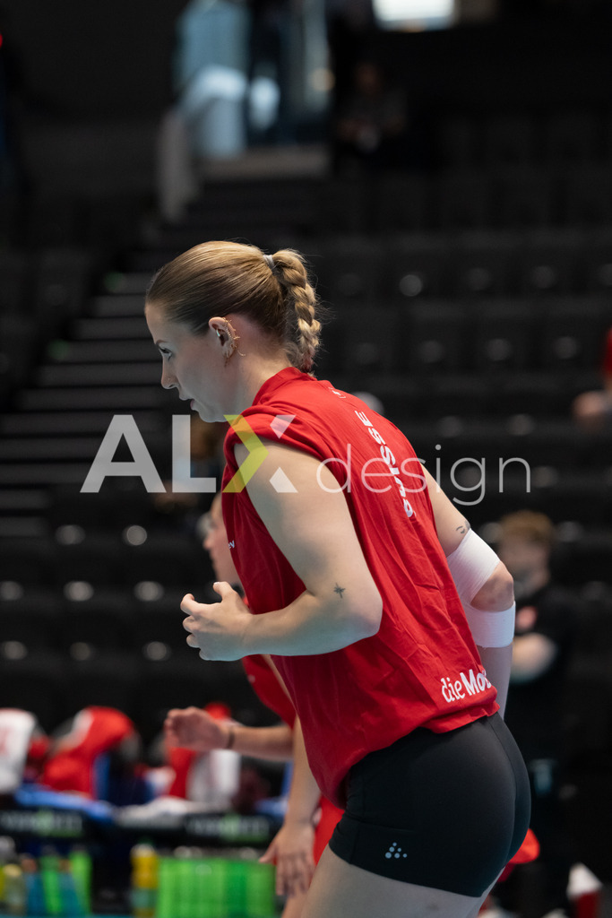 Georgia v Switzerland - CEV European League Women | KRIENS, SWITZERLAND - JUNE 12: FABIANA BRANCA of Switzerland during the CEV European League match between Georgia and Switzerland at Pilatus Arena on June 12, 2026 in Kriens, Switzerland. - Realisiert mit Pictrs.com