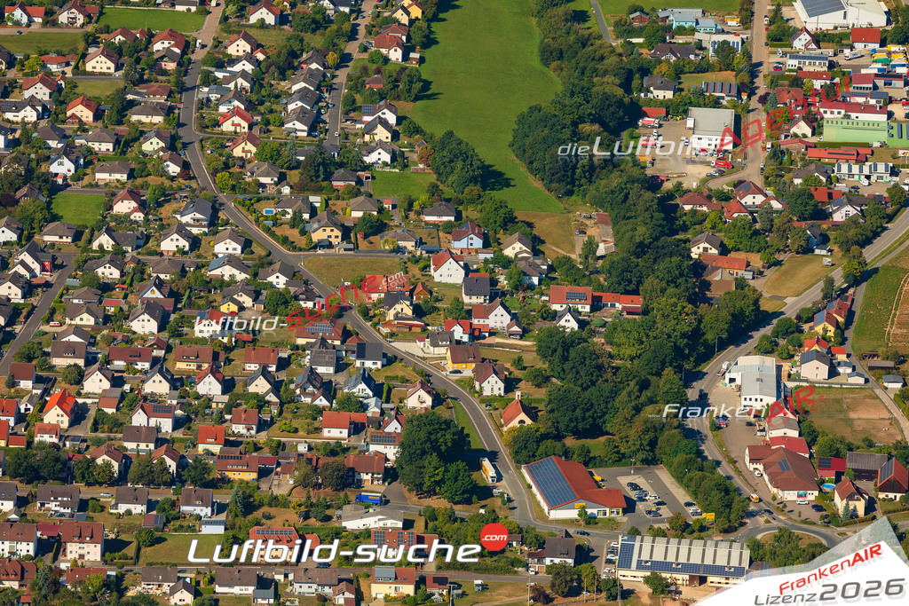 Luftaufnahme von  Hahnbach - Die Luftaufnahme wurde 2025 vom UL-Flugzeug heraus erstellt ( keine Drohne ) - Hochauflösende Luftaufnahme - für professionelle Ausdrucke geeignet. Die Geschenkidee !Mit Lizenz und Bildrechte bestellbar
