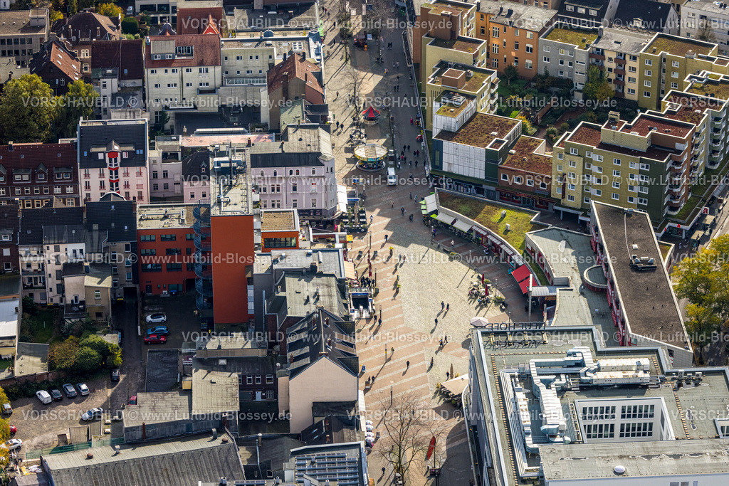 Herne241015672 | Luftbild, Bahnhofstraße Fußgängerzone und Einkaufsstraße, Robert-Brauner-Platz, Herne-Mitte, Herne, Ruhrgebiet, Nordrhein-Westfalen, Deutschland