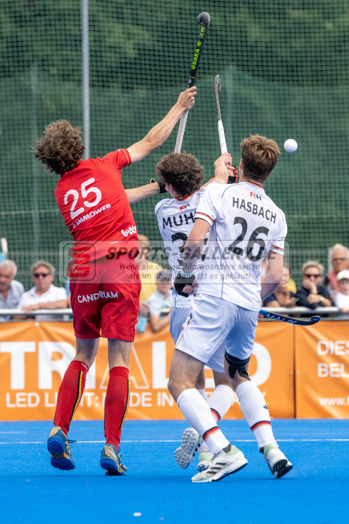 SFE_20230716_0358 | EuroHockey EM U18 Boys Final Belgium vs Germany am 16.07.2023 in Krefeld (Gerd-Wellen-Hockeyanlage), Photo: Stephan Fehrmann 2023 (Sports-Gallery)