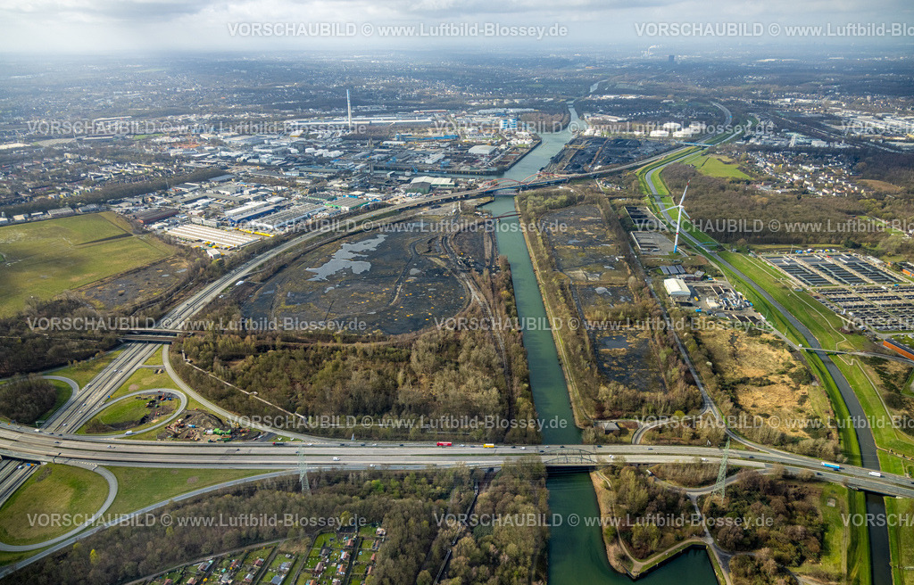 Bottrop260305932FreiheitEmscher | Luftbild, „Freiheit Emscher“ großes interkommunalen Stadtentwicklungsprojekte in NRW, von Essen, Bottrop und RAG Montan Immobilien, 1.700 Hektar, inklusive 150 Hektar ehemaliger Bergbauflächen, entsteht bis ca. 2030 ein neuer, nachhaltiger urbaner Raum für innovat, , Welheim, Bottrop, Ruhrgebiet, Nordrhein-Westfalen, Deutschland