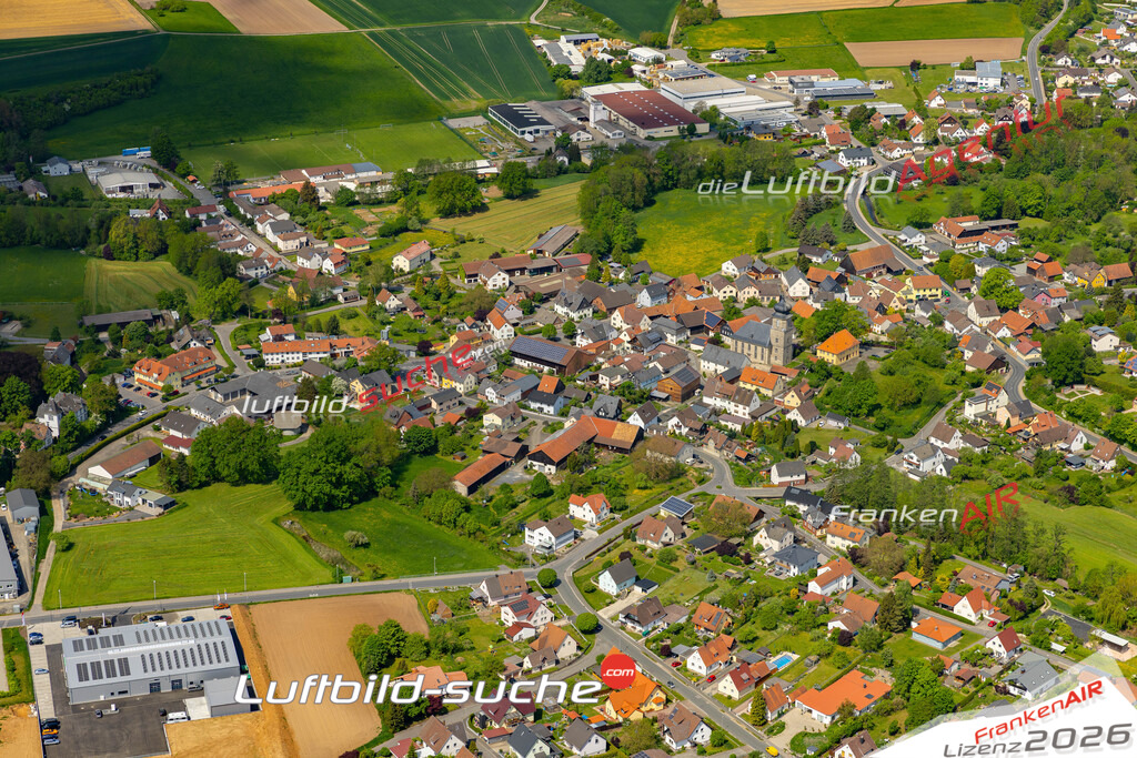 Die Luftaufnahme Unterlauter - Lautertal wurde 2022 vom Flugzeug aus (keine Drohne) erstellt. Hohe Auflösung -für große Poster und Wandbilder geeignet - Garantiert!