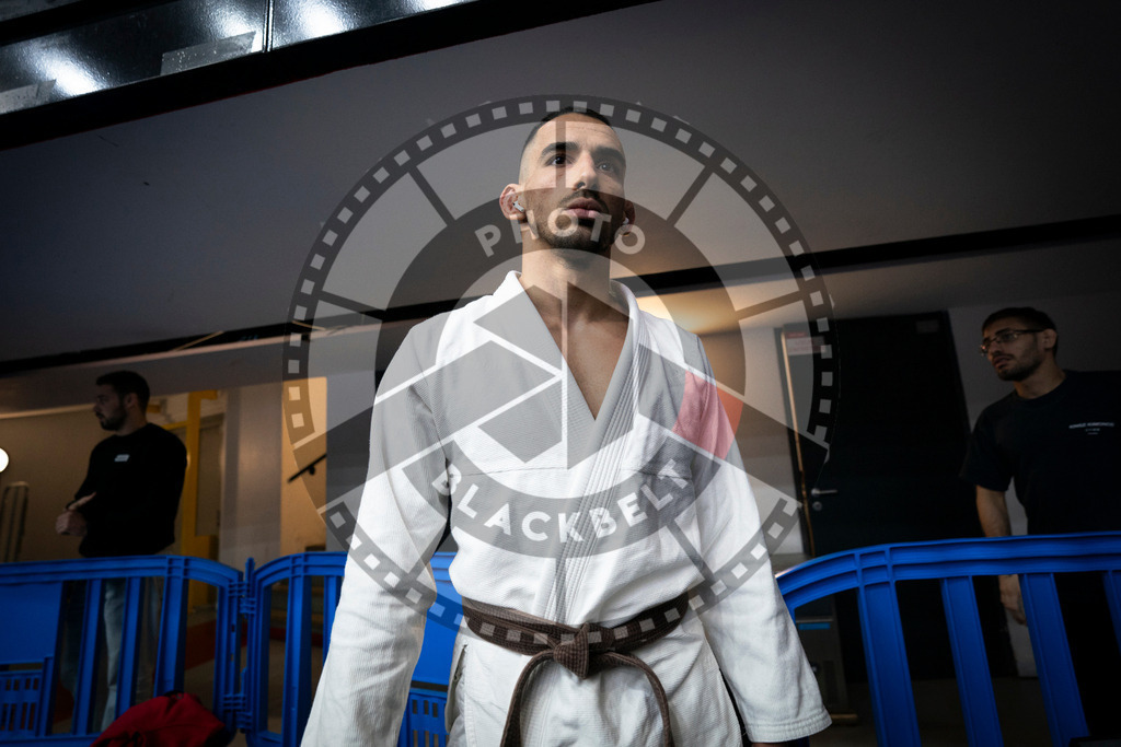20240124PBB00040 | Fighters compete during the second day of the IBJJF European Championship in Paris, France, on January 24, 2024.